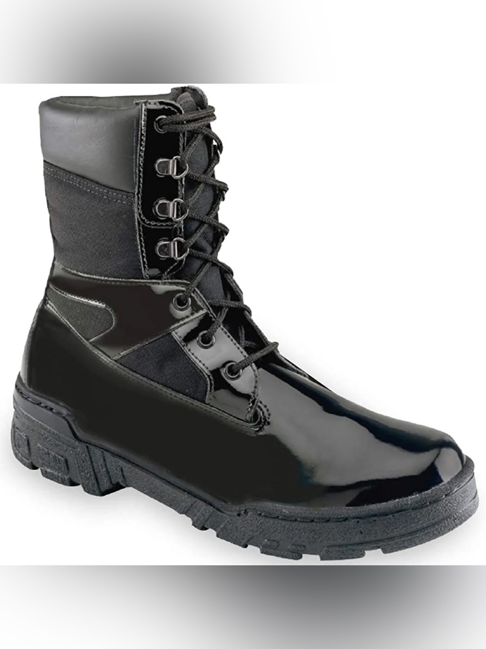 Thorogood Uniform Classic 8” Poromeric Commando Plus Military Patent Boot
